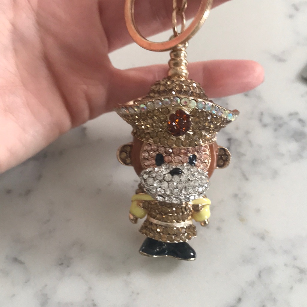 Monkey Sparkling Monkey Keychain